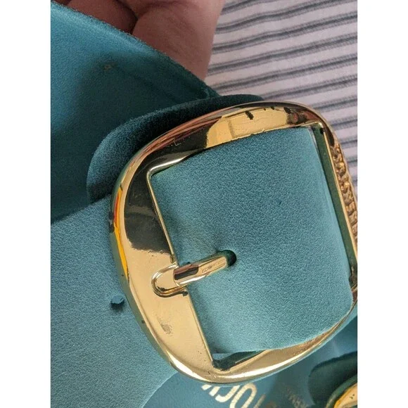 Birkenstock Arizona Big Buckle Biscay Bay Narrow Fit EU 41 US 10 - Picture 7 of 12